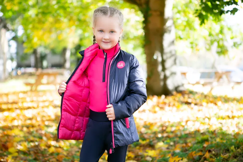 Analise Reversible Padded Jacket by Little Rider - Navy/Pink-5